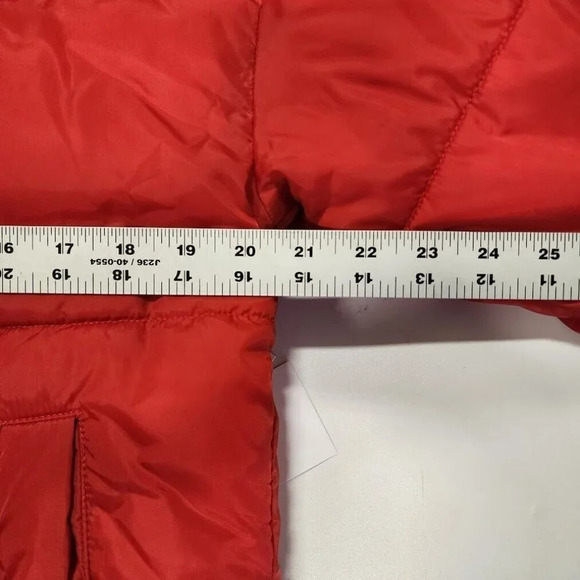 BP Nordstrom Puffer‎ Warm Oversized Long Sleeve Jacket in Red Goji Size XXS NWT - Picture 10 of 11